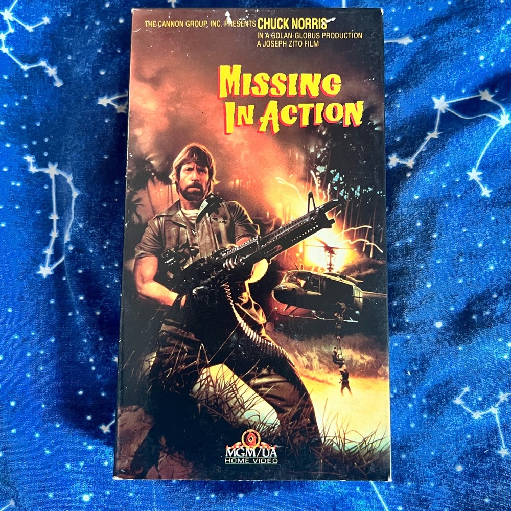 Chuck Norris Missing In Action VHS Tape
